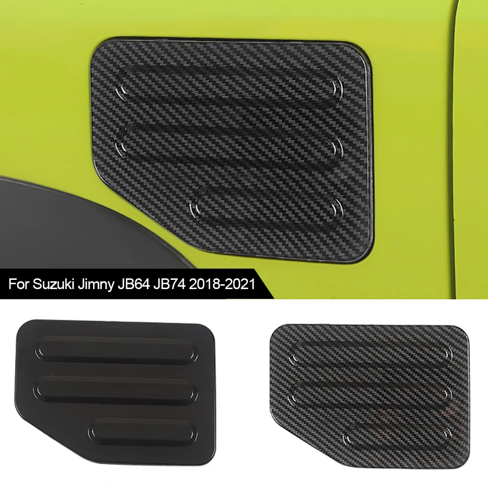 

Car Gas Tank Cover Carbon Fiber/Matte Black for Suzuki Jimny JB64 JB74 2018-2020 Oil Fuel Tank Cap Cover Decoration Stickers