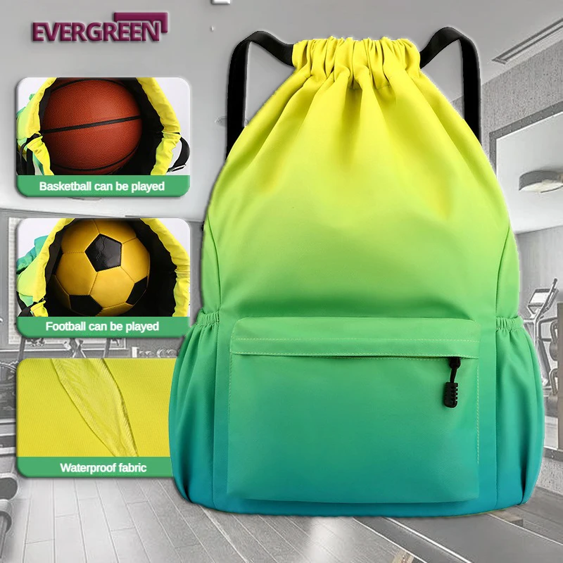 

Drawstring Bag Backpack Large Capacity Men's and Women's Sports Drawstring Bag Portable Leisure Bag Fitness Outing