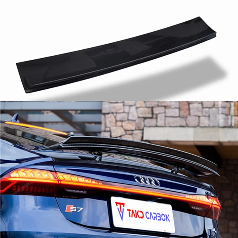 

Carbon Fiber CAR REAR WING TRUNK LIP SPOILER FOR AUDI A7 S7 RS7 C8 (karztec style)