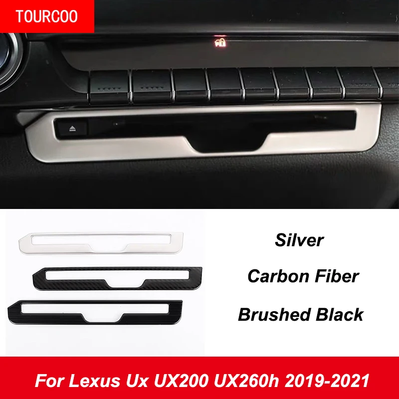 

For Lexus Ux UX200 UX260h 2019-2021 Central Control CD Panel Stainless Steel Decorative Frame Sticker Modified Accessorie