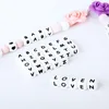 15/36/100/200/500/1000pcs Letter Silicone Beads 12mm Baby Teether Beads Chewing Alphabet Bead For Personalized Name DIY Teething 1