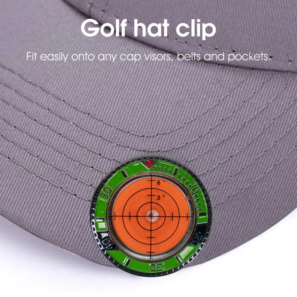 

Iron Golf Ball Marker Portable Putting Green Reader Golf Marker Clip Green Reading Training Aid Equipment Golf Accessories