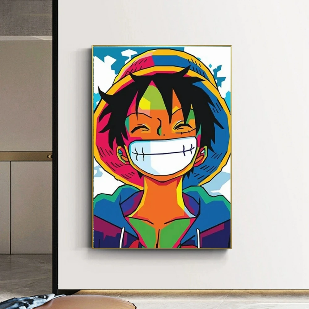 Anime One Piece Abstract Japanese Comic Diamond Painting Cross Stitch Set 5D DIY Art Mosaic Embroidery Home Decor Handcraft Gift