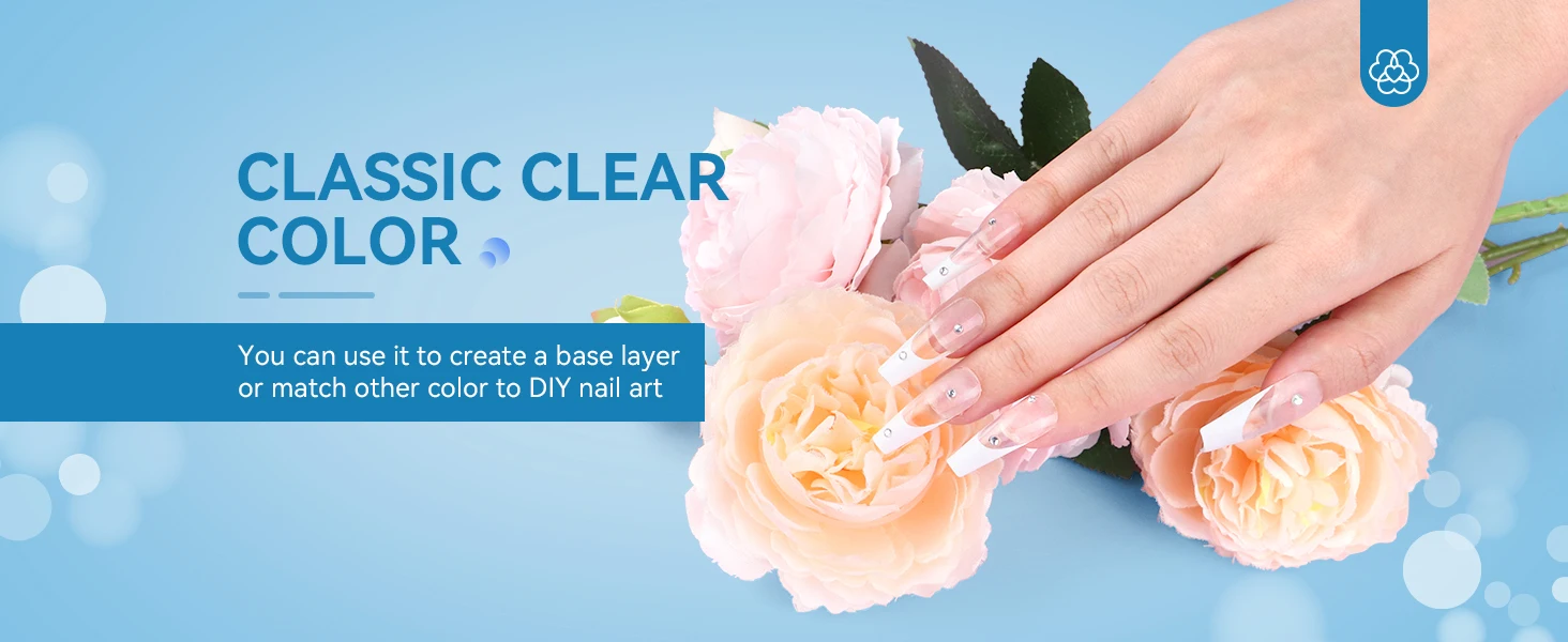 Description Picture 4 of itemSAVILAND 60g Dipping Nail Powder Clear Nude Dip Powder Nature Dry Without Lamp Cure Nail Art Decorations for Nail Art Beginners