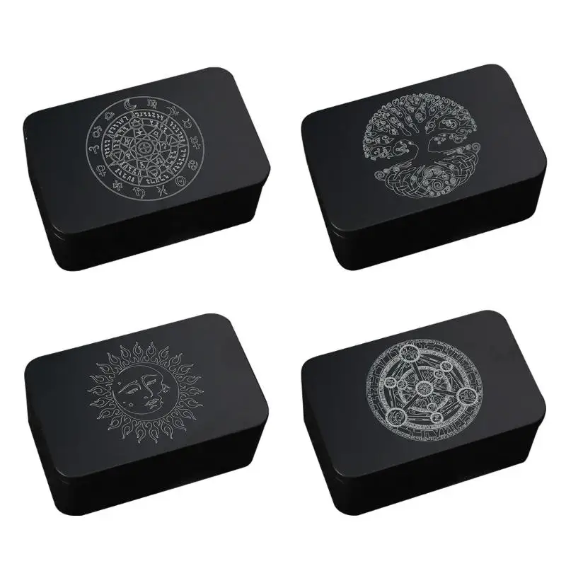 

Rectangle Tarot Card Box Playing Card Container Jewelry Storage Case Packing Box GXMF