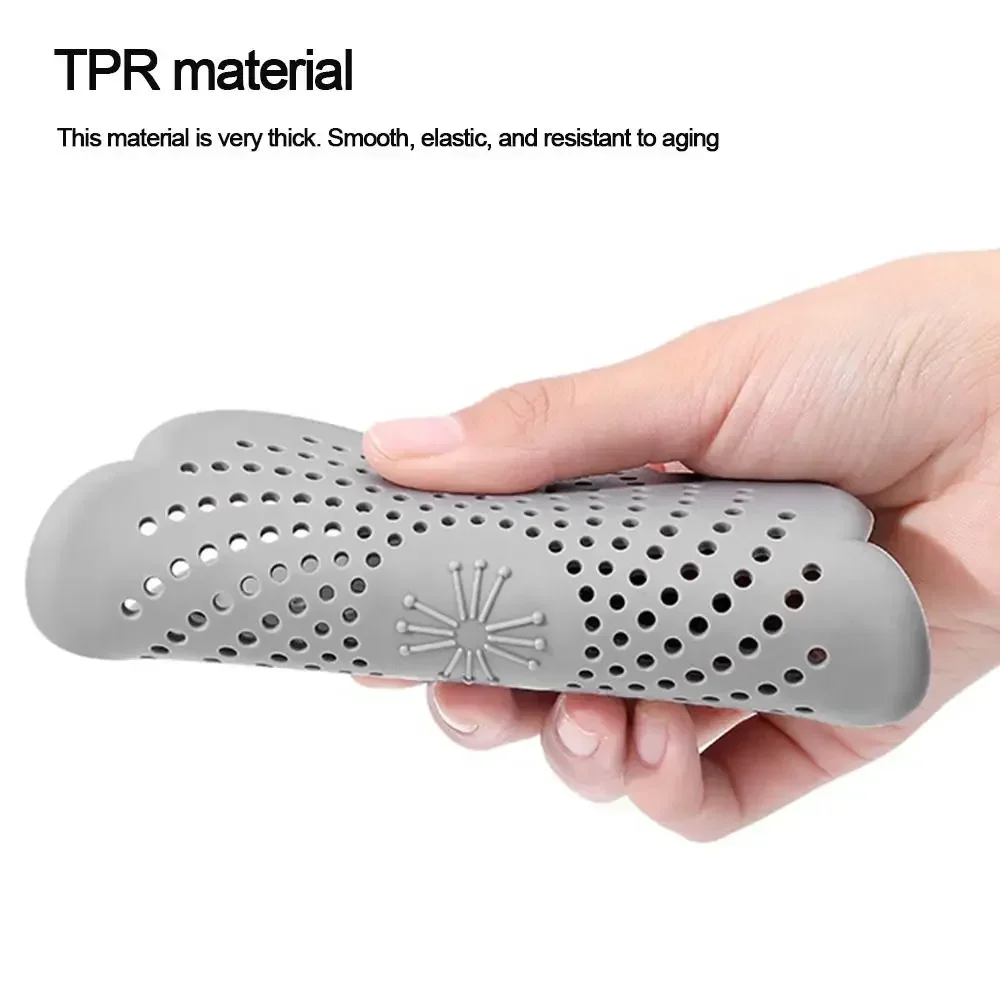 Description Picture 5 of itemFlower Shape Silicone Floor Drain Cover Mesh Sink Strainer Anti-blocking Hair Clean Up Waste Catcher Kitchen Bathroom Accessory