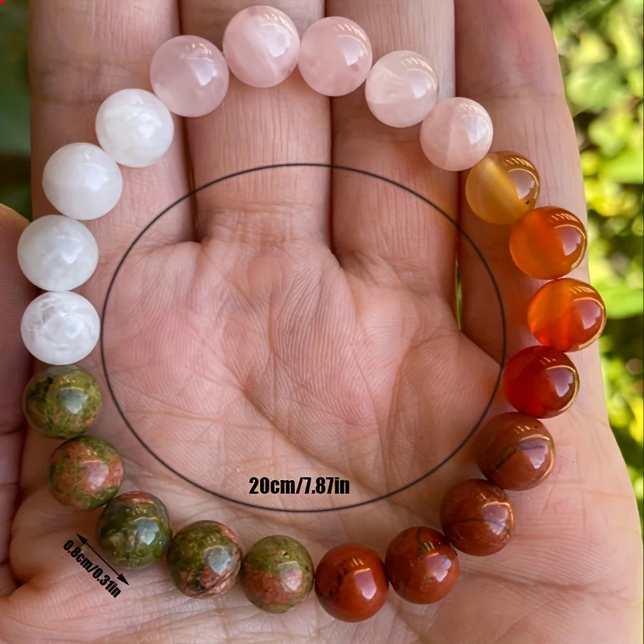 Fertility Bracelet 1pc Moonstone Healing Stone Beaded Jewelry Gift