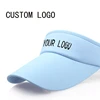 Customized Logo Printed Visors For Men Women Empry Top Hats Ladies Outdoor Sports Tennis Sunhat breathable cap gorra Wholesale 1