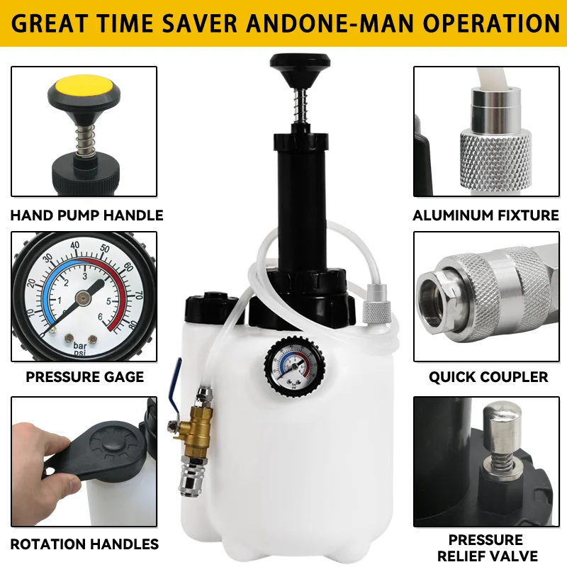 3L Versatile Transmission Oil Filling System with Adaptors