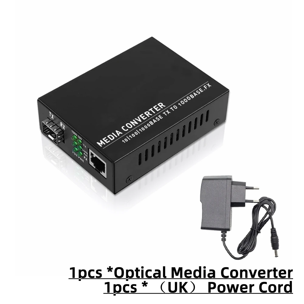 מודול מולטימוד SFP LC Gigabit של ZoeRax ממיר מדיה Ethernet RJ45 סיבים אופטיים עם מודול SFP LC בתדר 1.25G