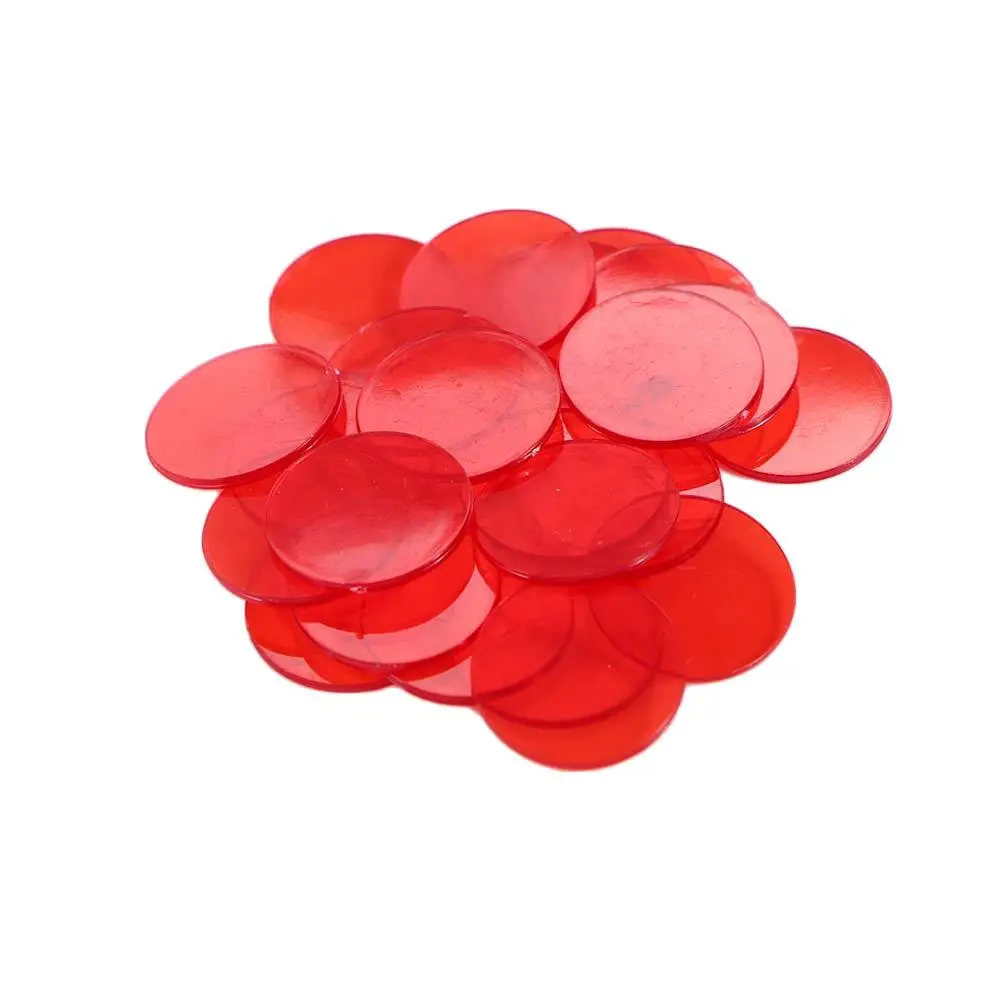 Description Picture 4 of itemKids Carnival Bingo Games Plastic Coin Transparent Multicolor Disc 15mm Montessori Learning Education Toys Bingo Chip Math Toys