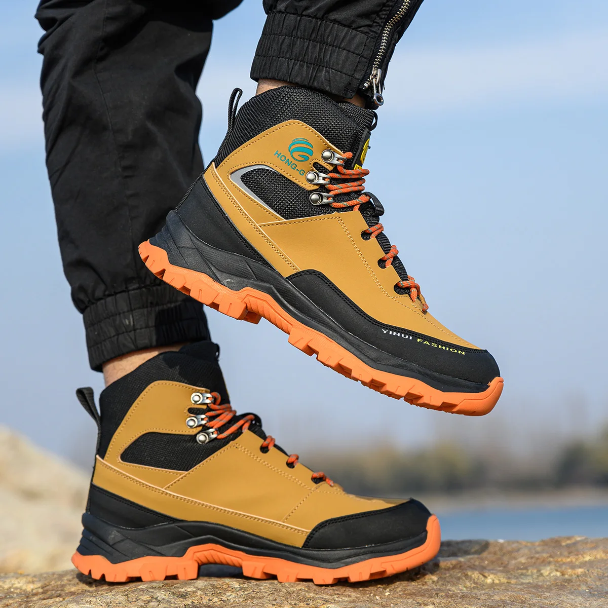 Safety Shoes Men Work Sneakers Indestructible Shoes Anti-smash Puncture-Proof Protective Shoes Steel Toe Construction Work Boots - Image 4
