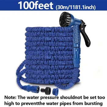 25FT-200FT Expandable Magic Hose Lightweight Design Durable Materials 7 Water Spraying Functions Gun Home Garden Watering Tools 1