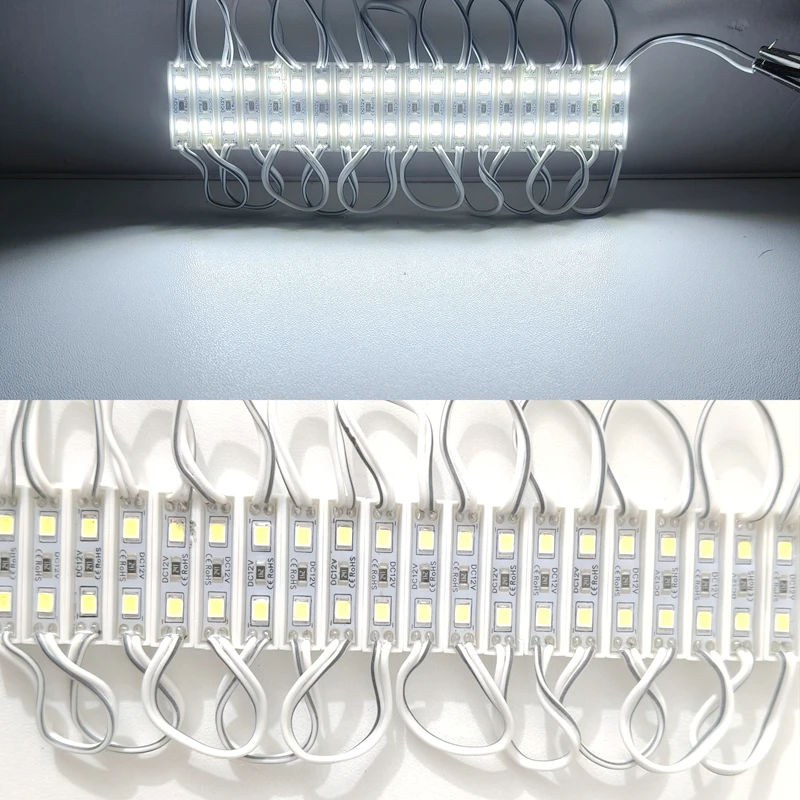 20pcs LED Modules 2835 SMD DC 12V 2 LEDs Backlight Waterproof IP65 LED Sign Lighting red green blue yellow white