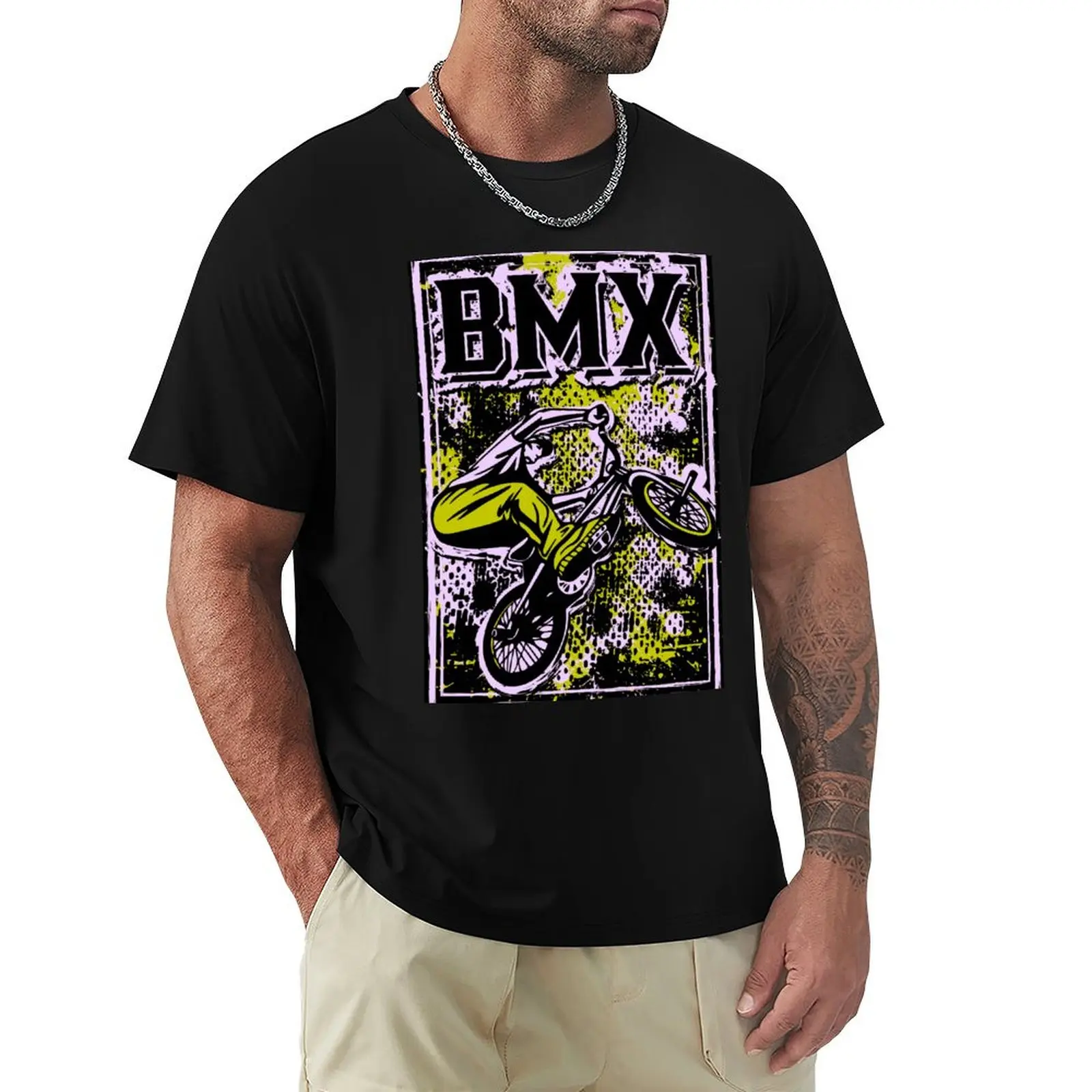 Retro Bmx Apparel - Grunge Bmx Bike - Bmx Freestyler T-Shirt Per Un Ragazzo Anime Customs T-Shirt Uomo