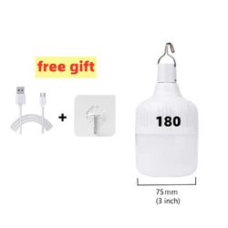 USB Rechargeable Multifunctional LED Portable Lantern - Emergency & Outdoor Camping Light - 180w