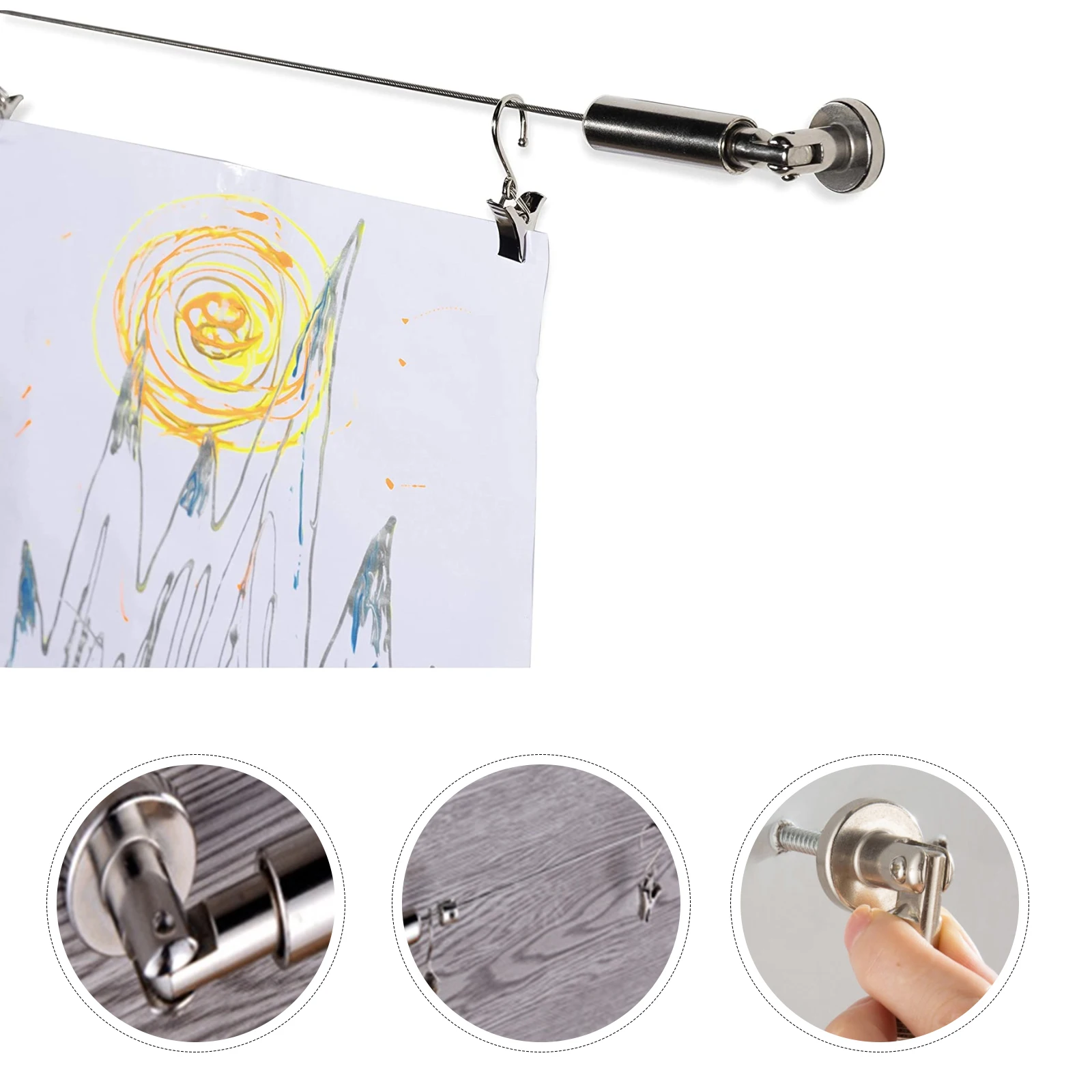 Juego de varillas de alambre para cortina de 5M con 24 Clips, accesorios  para cortinas de carrera, Tringle Rideaux para decoración de ventanas -  AliExpress, image size:1600x1600