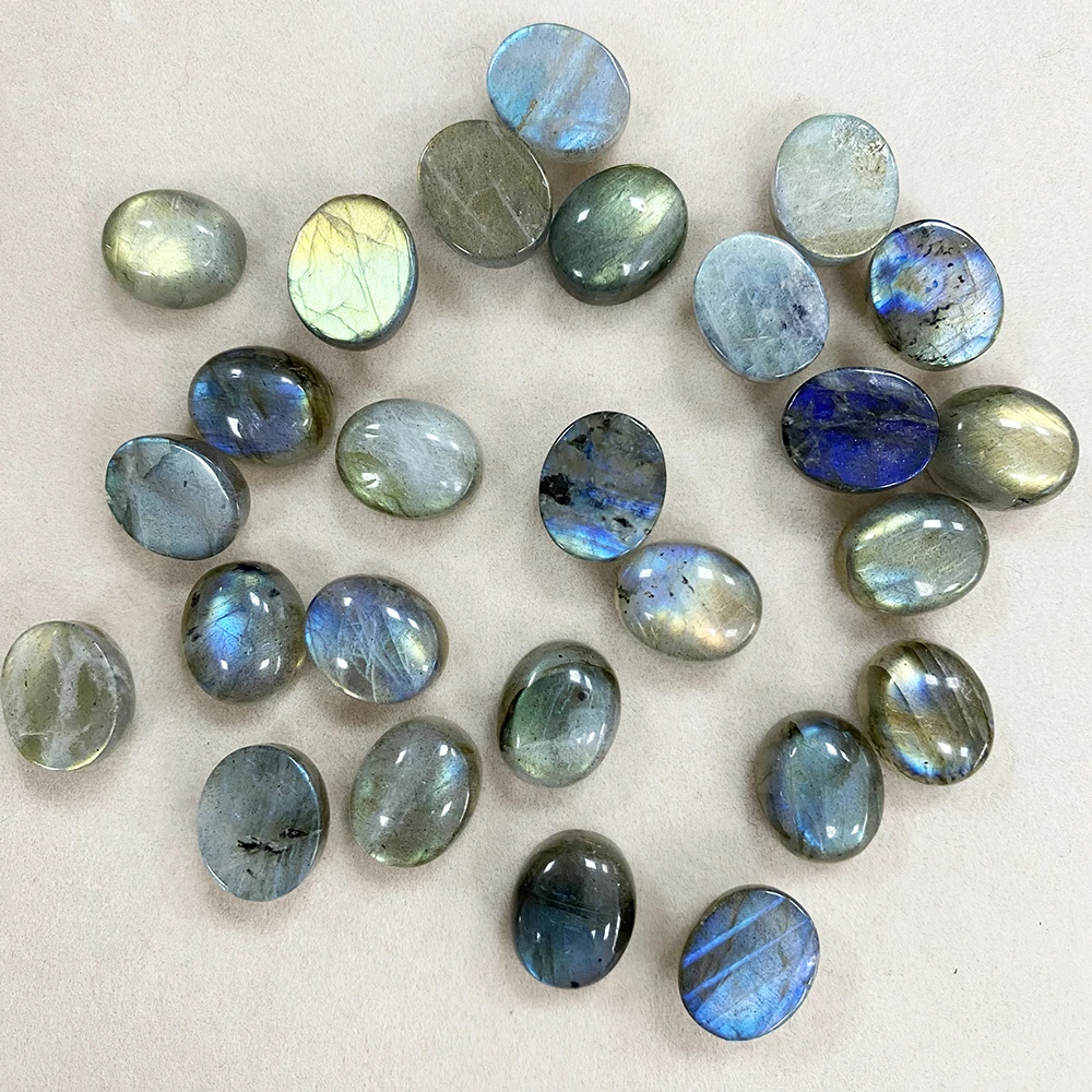 Factory Natural Iridescent Labradorite Mystical Versatile Decorative Stone Polished Metallic Luster Jewelry Making