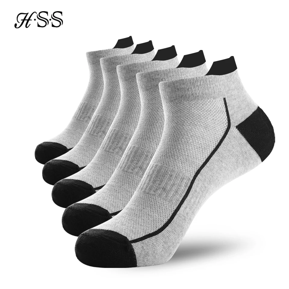 Organic Cotton Men Socks Thin Knit Mesh Ankle Socks Summer Fitness Breathable Quick Dry Short Sock Cycling Plus Size 5 Pairs sports socks cotton socks cotton ankle socks ankle socks short socks cycling socks athletic socks gym socks breathable socks