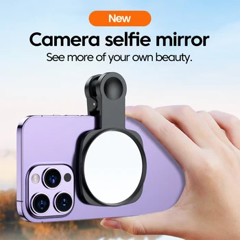 Kit clip per specchio selfie per obiettivo fotocamera per smartphone per iPhone Samsung Smartphone Streaming live Foto Video Selfie Vlog Accessori