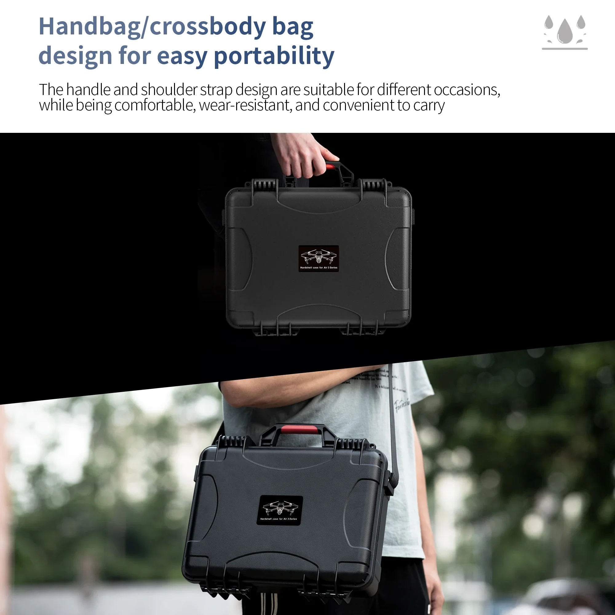 Air 3S Carrying Case for DJI Air 3S Drone Accessories Storage Case Waterproof Hardshell Box Portable Suitcase for DJI RC 2/RC N3