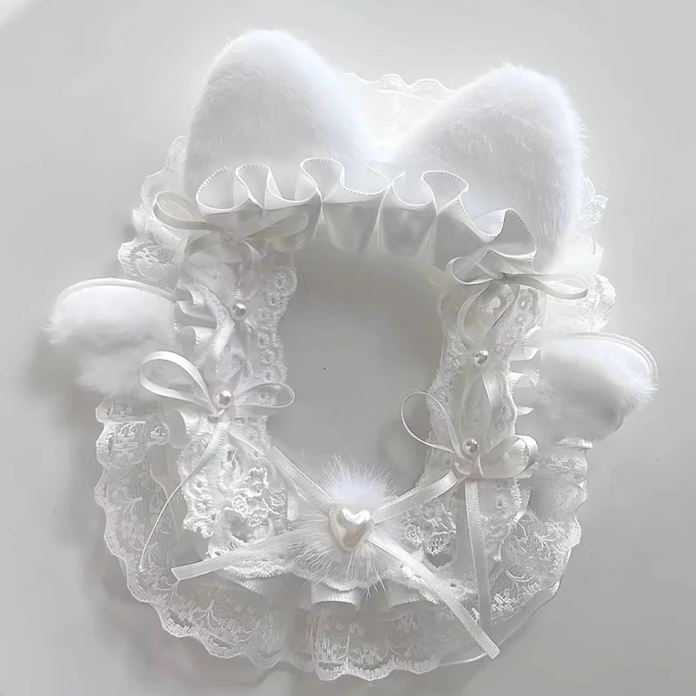 Phtocard Toploader Pure Lace Sleeve White Ribbon Photowcards Sleeve Handmade Photoward Display Protector