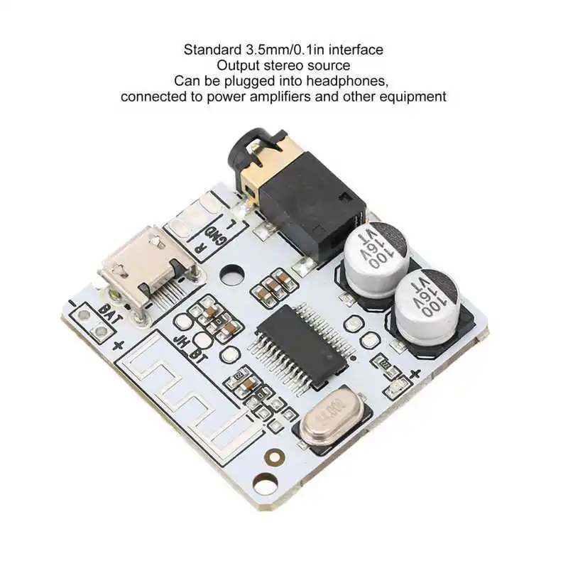 Car Speaker Amplifier Module Sound Receiver Board LosslessLED Indicator for DIY