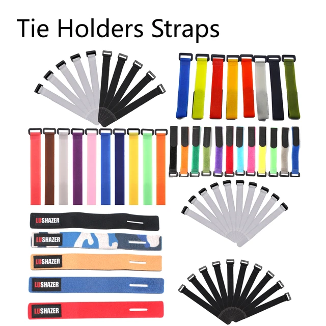 10pcs Durable Fishing Rod Tie Strap Belt Portable Wrap Band Pole Ties Holder