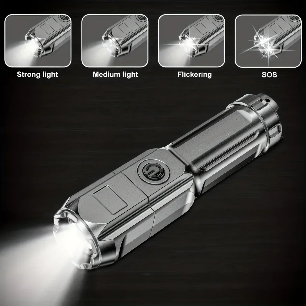 LED Flashlight Super Bright Rechargeable 3 Modes Waterproof Outdoor