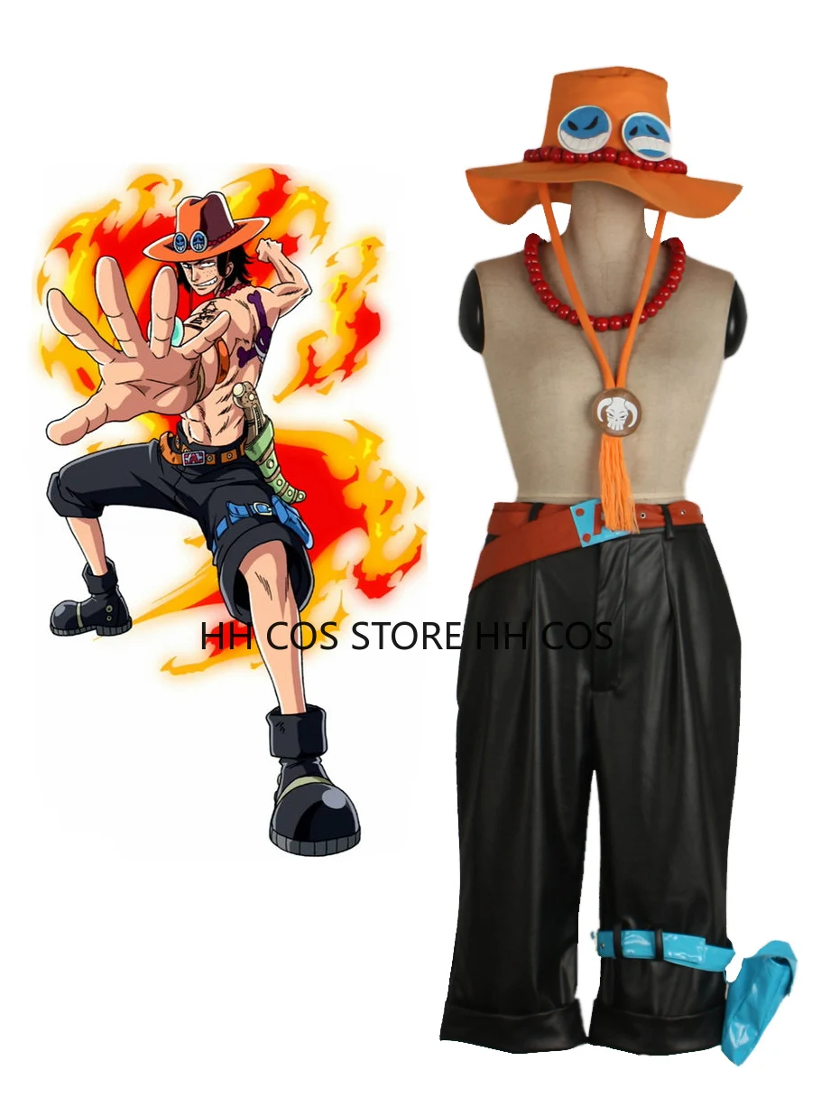 

Portgas D Ace Outfits Cosplay Costume Anime Clothes