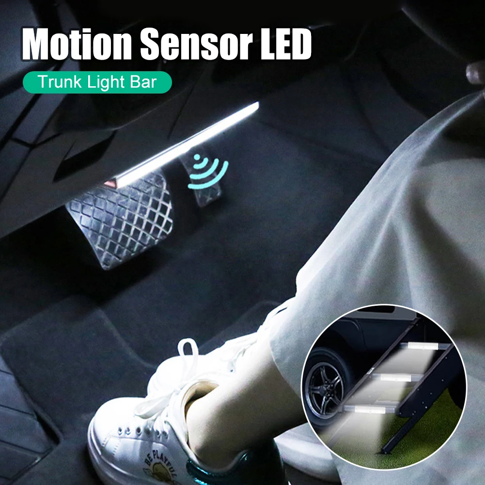 

10/20/30CM Night Light Car Roof Led Lamp Wireless Human Body Induction Trunk Lamp Interior Wardrobe Light Reading Auto Bedroom