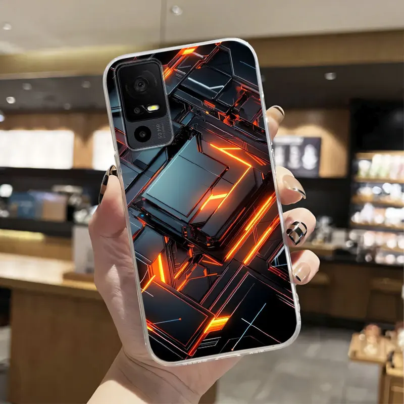 Luxury Transparent Silicone Shockproof Phone Case