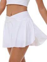 Women's Tennis Skirt Sports Golf Skirt Cute Mini Skirt with Shorts Pocket Summer High Waist Fashion Two-In-One Hem Split Sports - Image 2