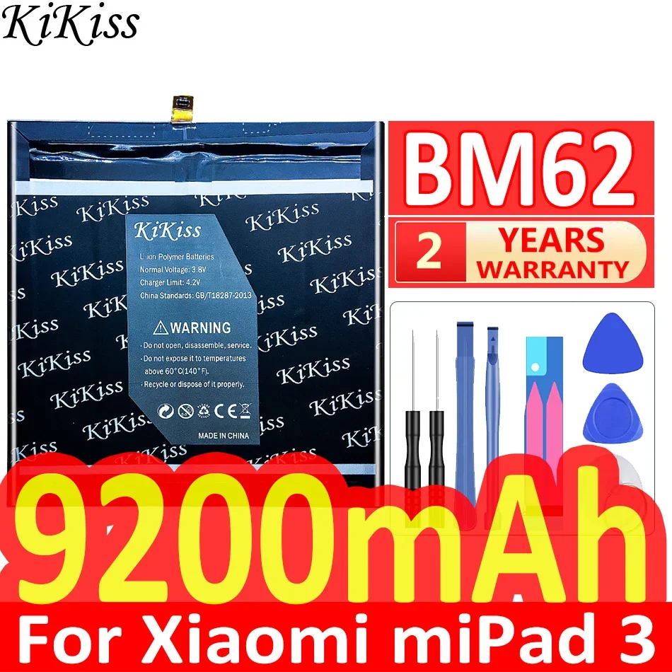 

Аккумулятор BM62 на 9200 мА · ч для Xiaomi Pad 3 Mipad 3 MEC91, аккумулятор махровый высокого качества