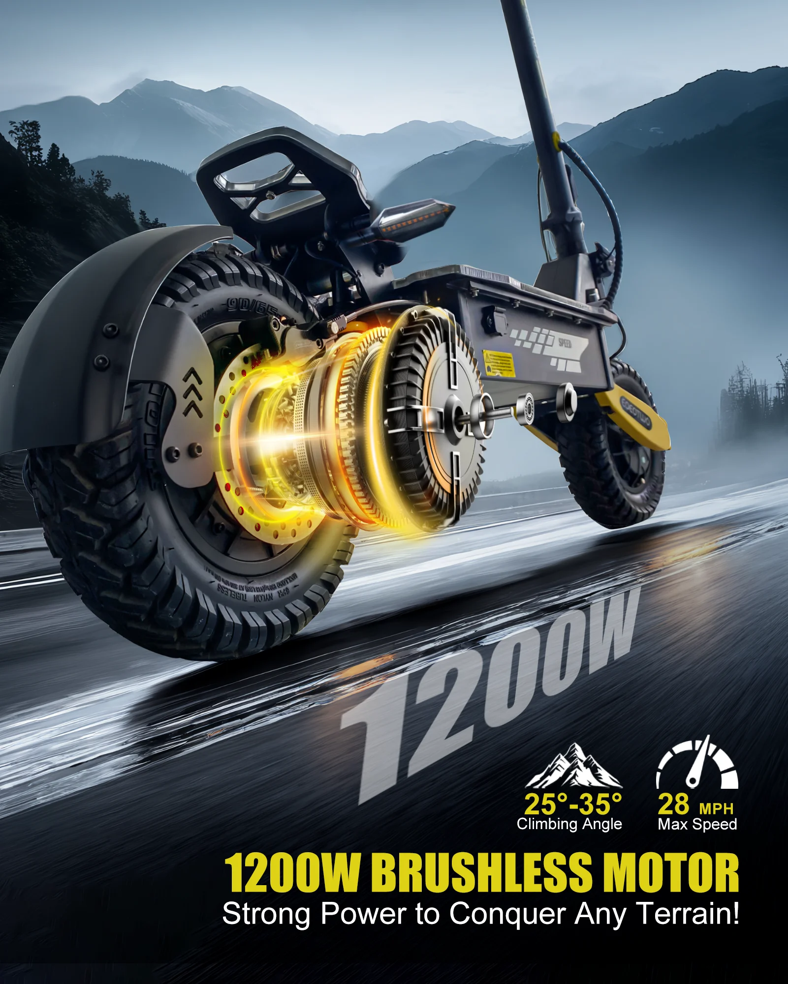 1200W Off-Road Electric Scooter 3