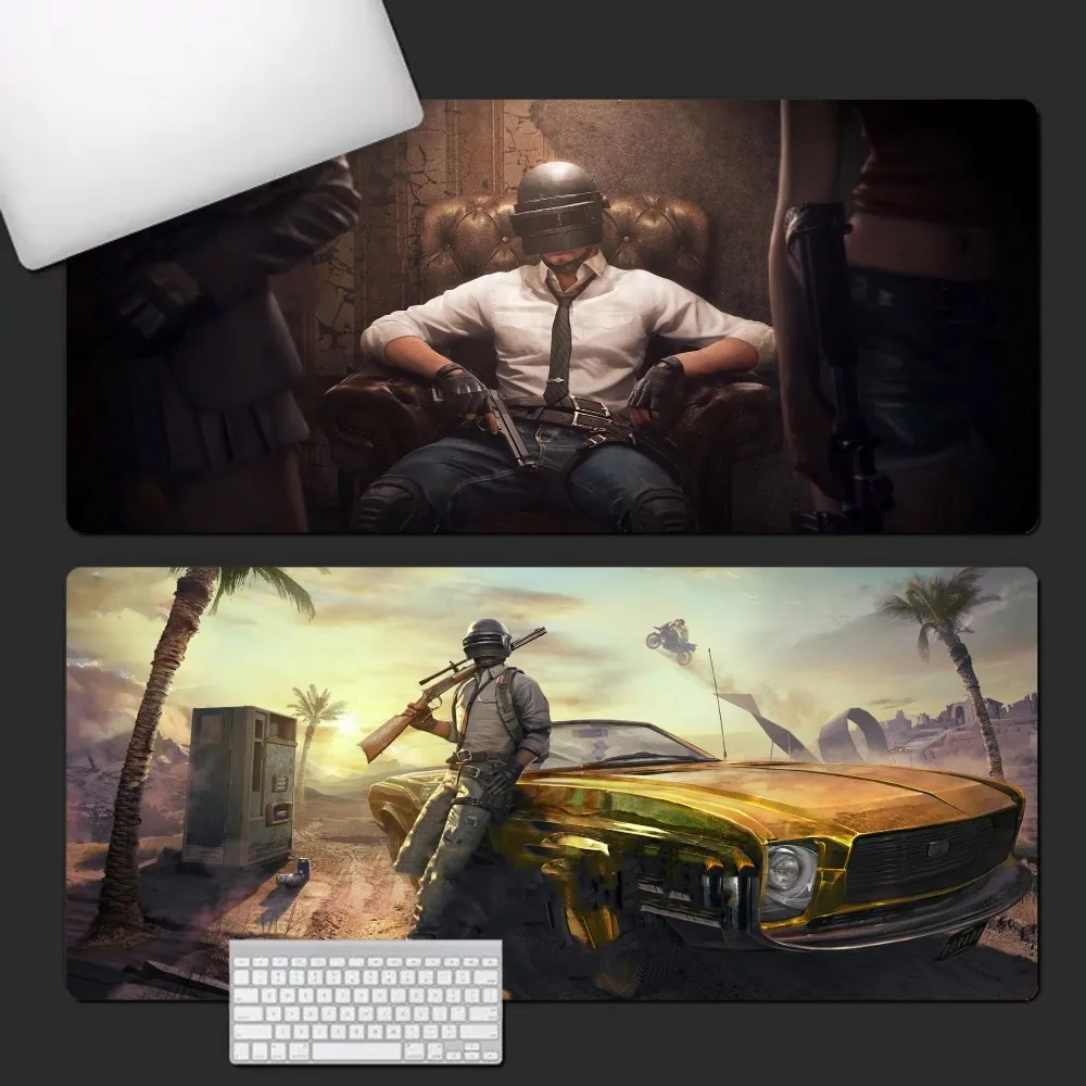 

P-PUBG GAME Mousepad Animation Office Student Gaming Thickened Large Writing Pad Non-slip Cushion Mouse Pad Teen Girls Bedroom