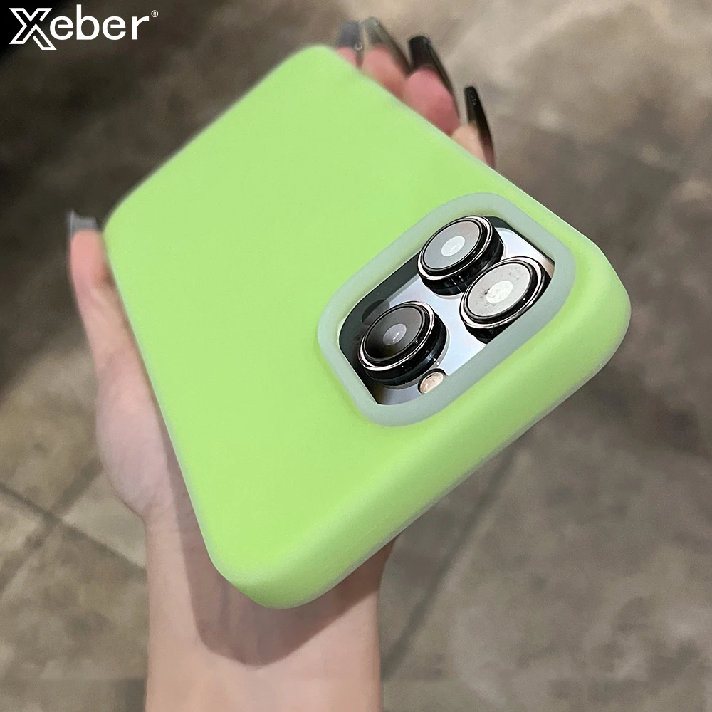 Fashion Jelly Color Liquid Silicone Matte Phone Case For iPhone 17 16 ...