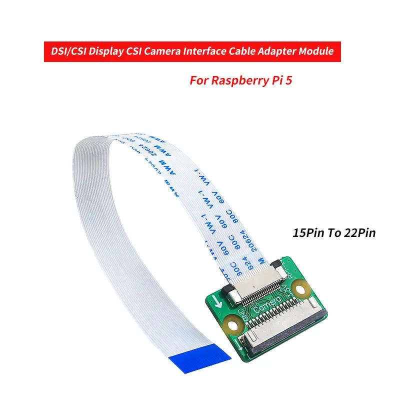 DSI/CSI Display CSI Camera Interface Cable Adapter Module 15Pin To 22Pin For Raspberry Pi 5 image 1