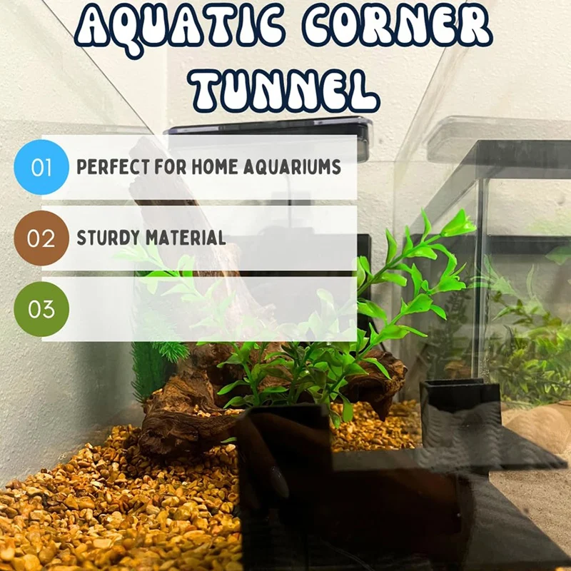 Aquarium Underground Tunnel Fish & Shrimp Hideout For Aquariums Unique Underground Viewing Tunnel Corner