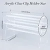 Acrylic Claw Clip Organizer Holder,360Degree Rotating Claw Clip Holder and Storage,Hair Clip Organizer Display for Women 3