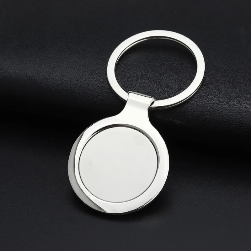 1PC New Metal Keychain Blank Keychain Stainless Steel Keyplate DIY Metal Key Rings Jewelry Accessories
