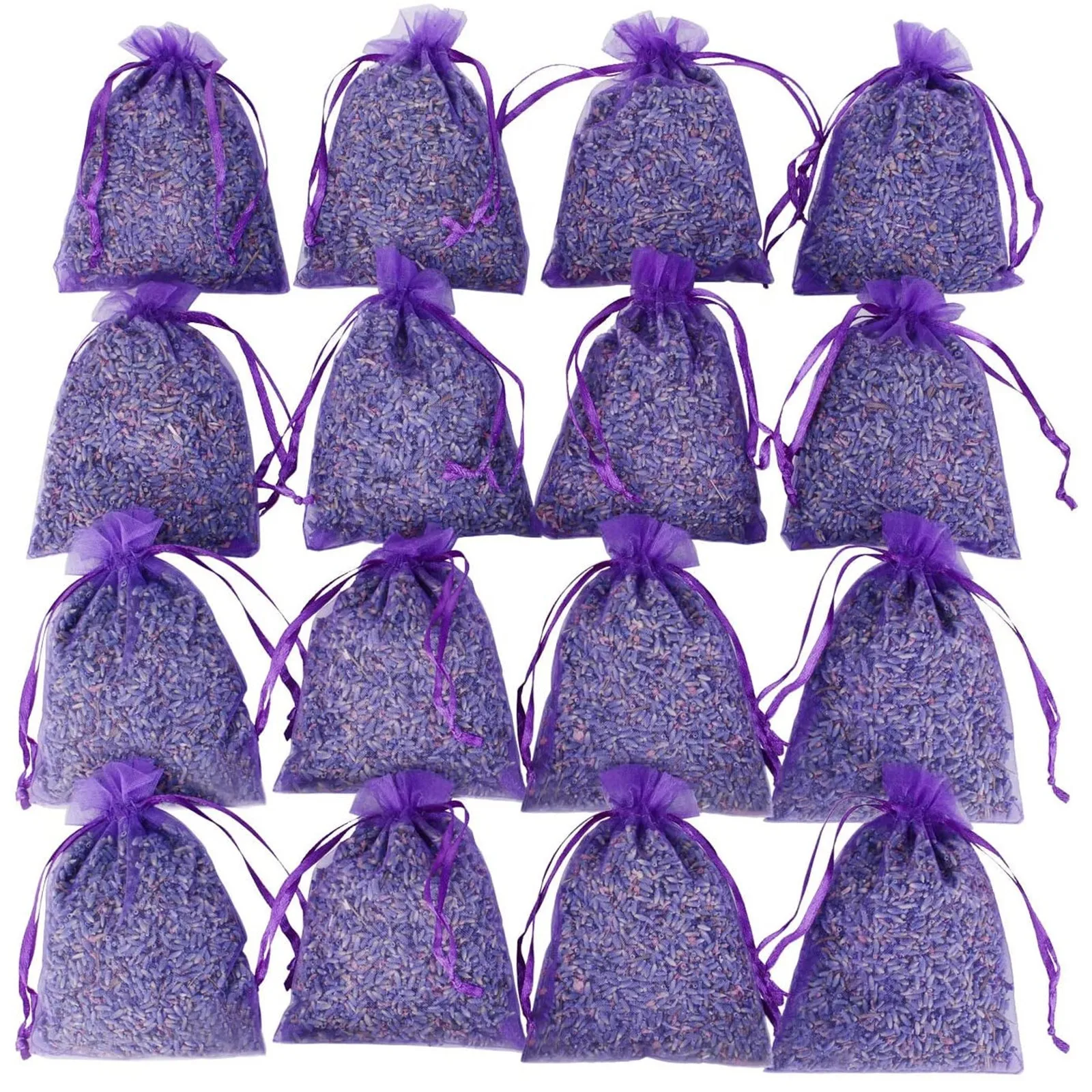 16PC Bag Of 16 Sachets Dried Lavender Flower Lavender Sachets For Drawers And Closets home fragrance products