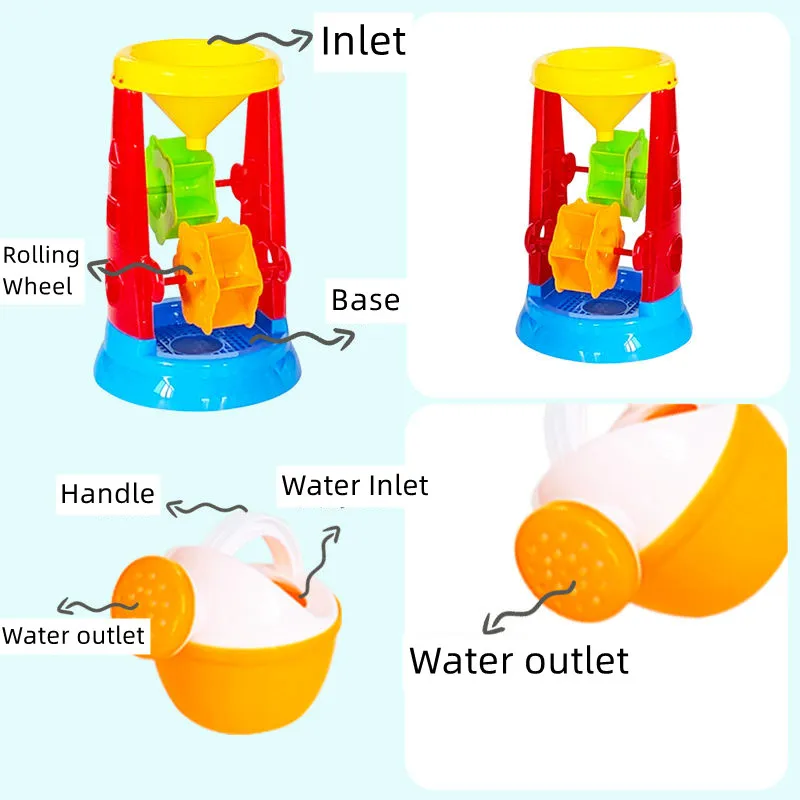 Baby Children Beach Sand Castle Sandbox Bucket Shovel Toddlers Playa Summer Toys Accessories Games Set For Kids Girls Boys Bag 2