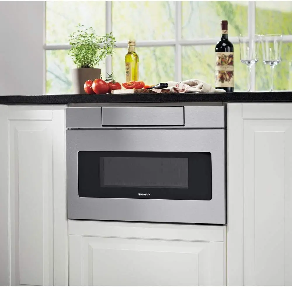 Built-In Microwave Drawer Stainless Steel SMD3070ASY Model Easy Touch Automatic Drawer System Smoothly Opens and Enables 3