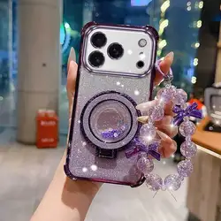3 - in - 1 Phone Cover Set with Lanyard and Circular Stand - iPhone 16 Pro Max (PURPLE)