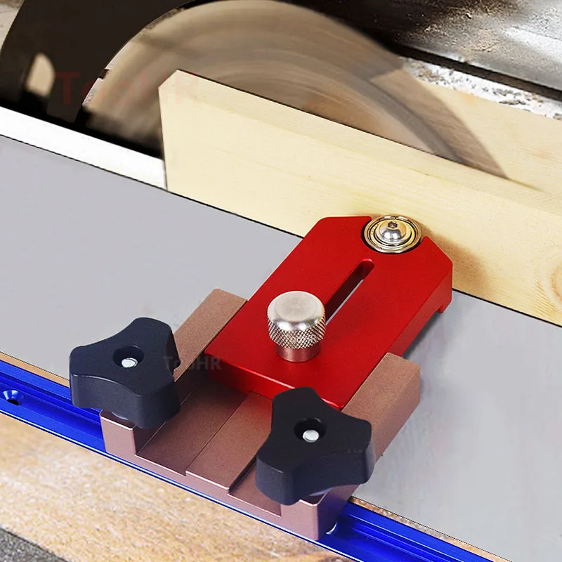 

Cutting Fence Workbench Alloy Aluminum Fast Feeder Safety Guider Saw Guide Table Woodworking Limit Push Carpenter Table Tool