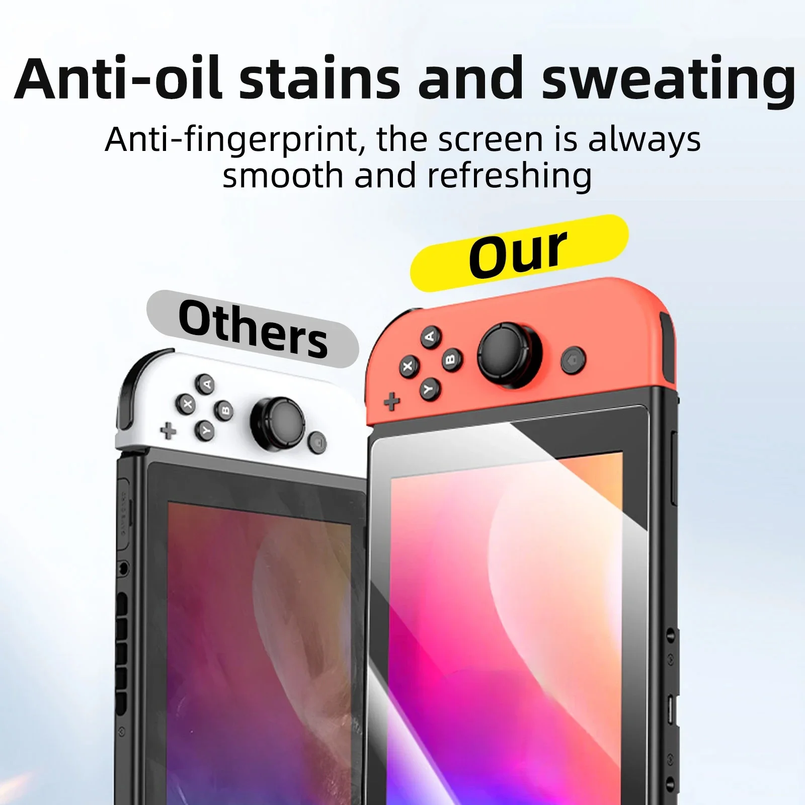 Premium Tempered Glass Screen Protector - Anti-Scratch Protective Film for Nintendo Switch Accessories