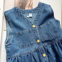 Cowboy Shoulder Strap Dress Female Design Sense Niche Spring And Autumn Slimming Sleeveless Camisole Vest Short Skirt - Image 6