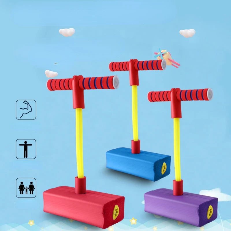 Pogo Stick per Bambini Regalo & Giocattolo Pogo Stick divertente e sicuro Pogo Jumper giocattolo che rimbalza cigolante per bambini