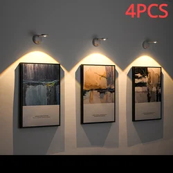 LED Motion Sensor Light Night Light Wireless TYPE-C USB for Kitchen  Bedroom Mural Living Room Sensor Wall lamp Indoor Lighting